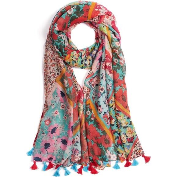 Scarf Lightweight Fashion Floral Printed Floral1 - Picture 2 of 5